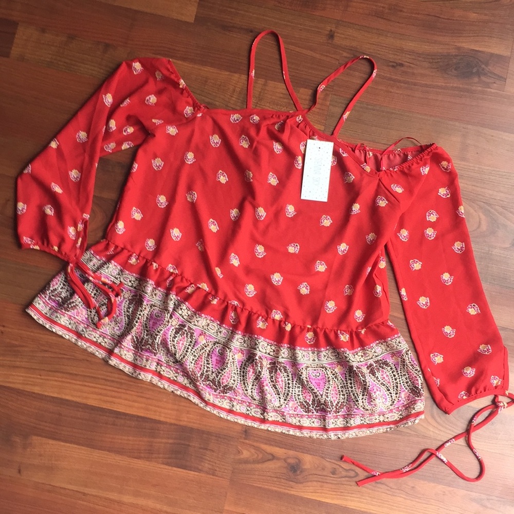 Sienna sky floral halter top
